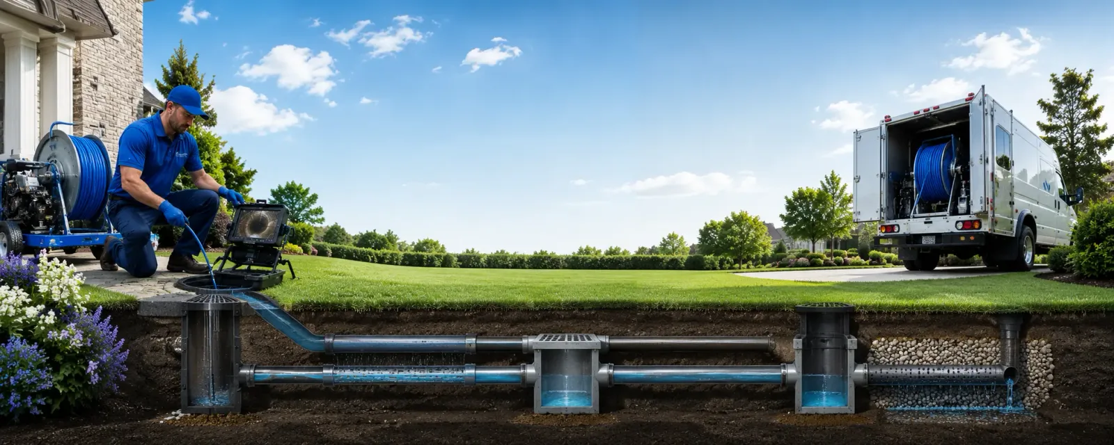 Outdoor drain cleaning information for Keisterville, PA